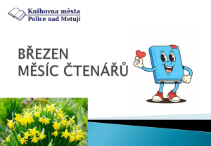  Březen - měsíc čtenářů